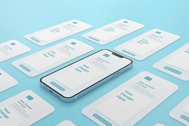 App scherm mockup ui ux ontwerp