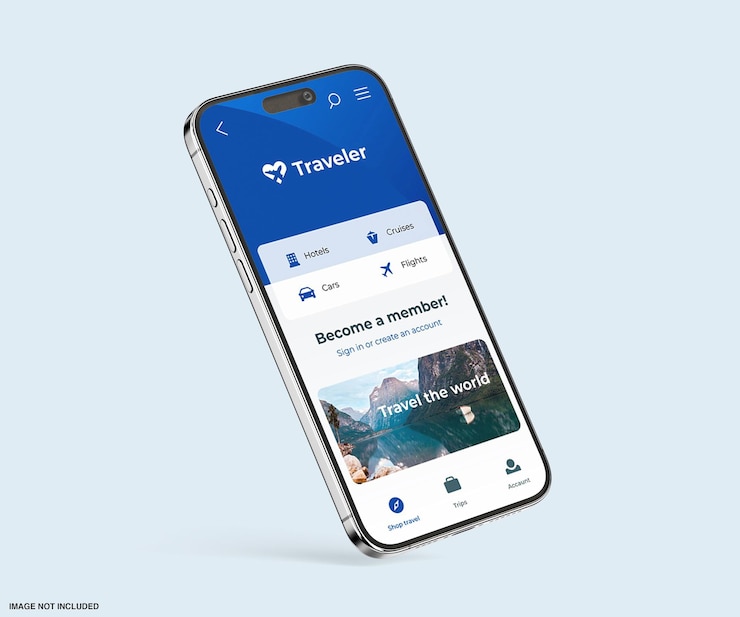 PSD app ui mockup ontwerp template