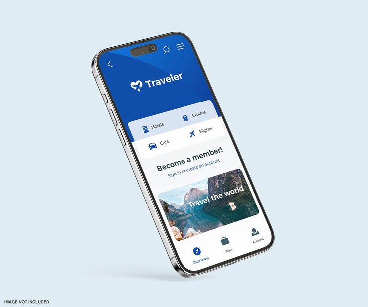 PSD app ui mockup ontwerp template