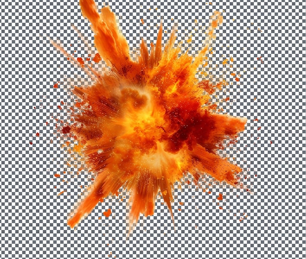 Appalling abstract explosion isolated on transparent background