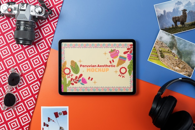 Apparaatmodel met Peruaanse esthetiek