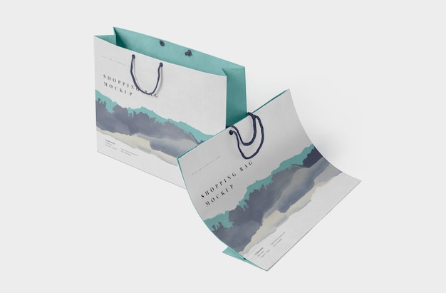 PSD appealing shopping bag mockup