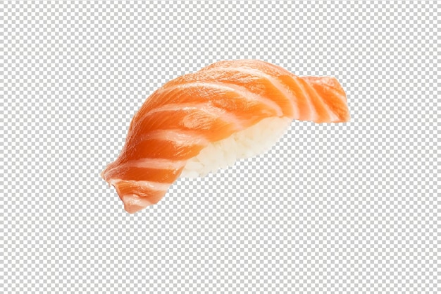PSD appetizing nigiri sushi with salmon classic japanese cuisine food delivery isolated on white