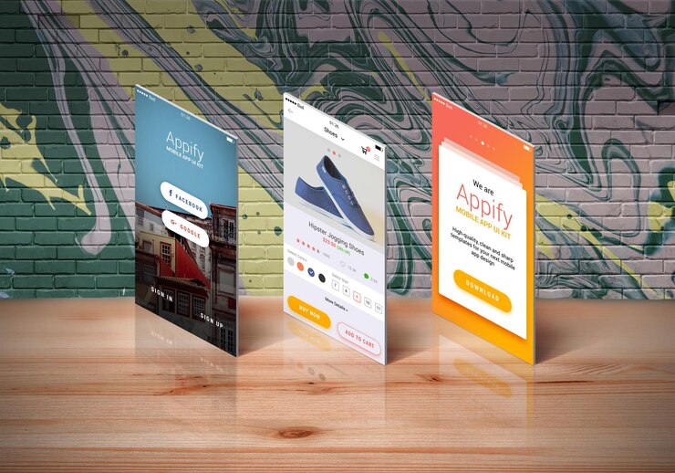 PSD appify mobile app design