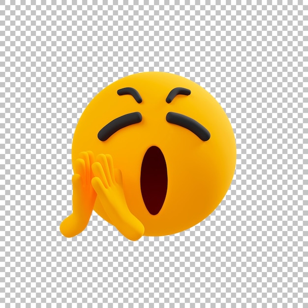 PSD applaudire emoticon 3d emoji icona