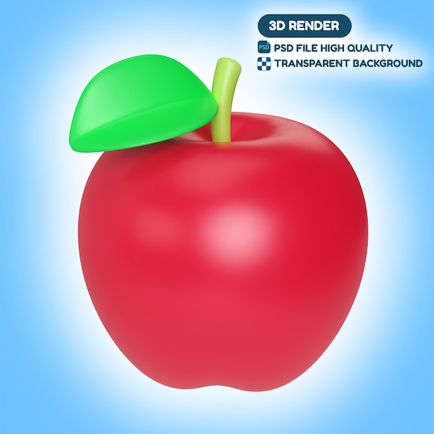 PSD apple3dイラストアイコン