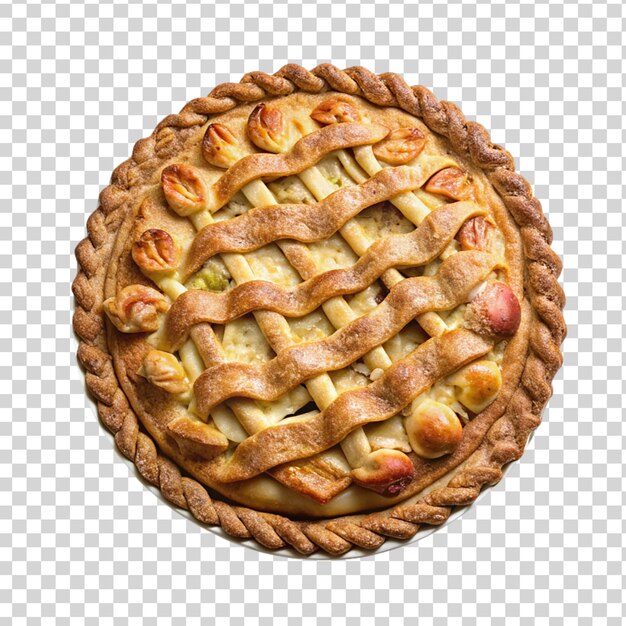 PSD apple harvest pie isolated on transparent background