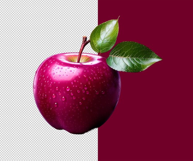 PSD icona di mela e disegni di sfondo 3d