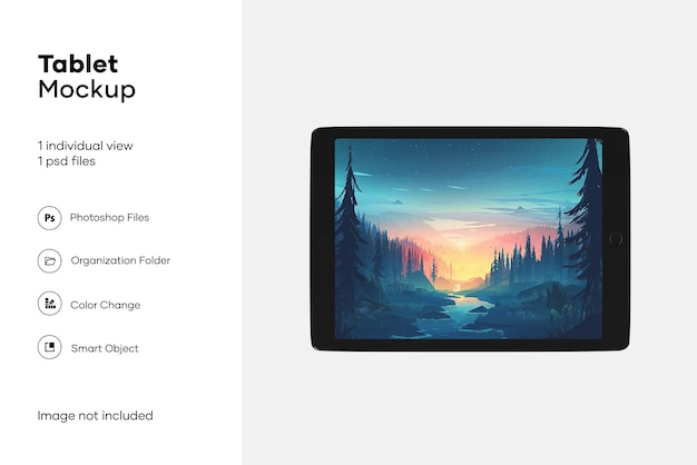 PSD mockup di apple ipad apple