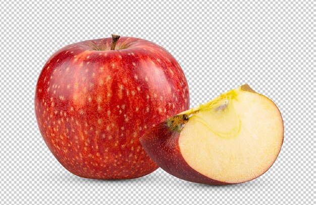 PSD apple isolated on alpha layer background