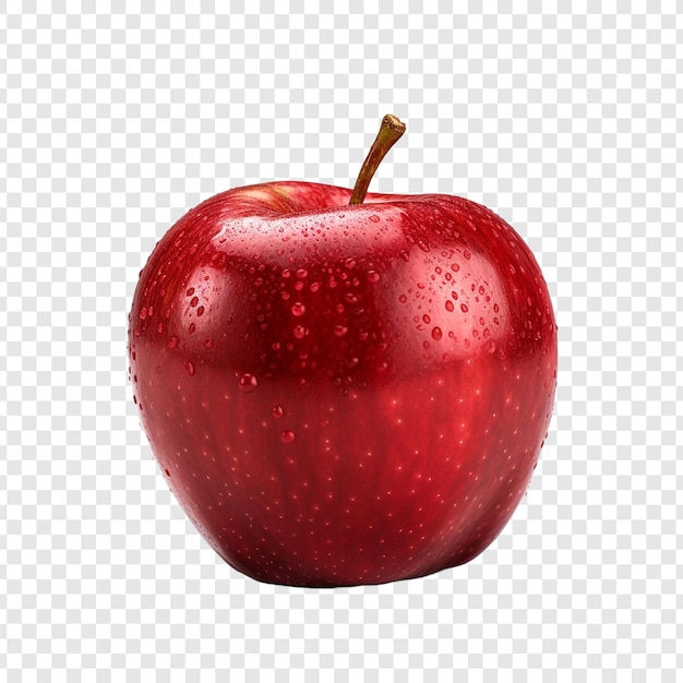 PSD apple isolated on transparent background