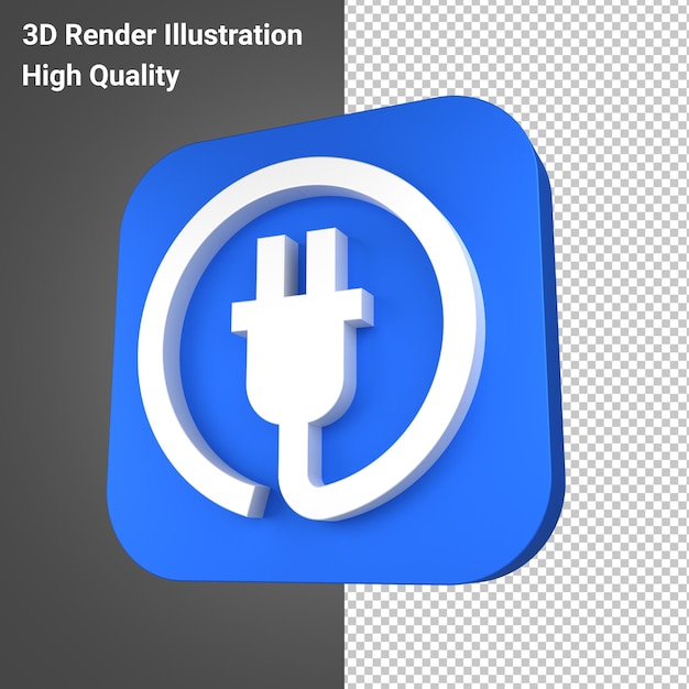 PSD apple itunes app icon 3d render