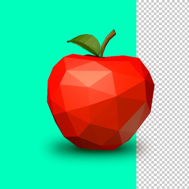 apple low poly