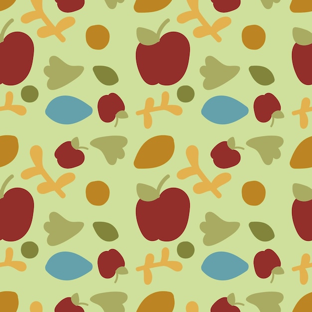 PSD apple seamless pattern