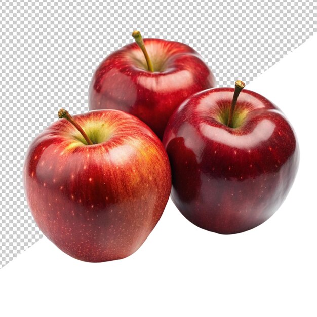 PSD apple on transparent background