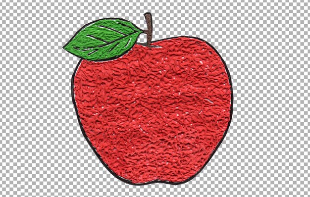 PSD apple transparent