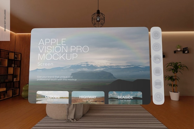 PSD apple vision pro-schermmodel