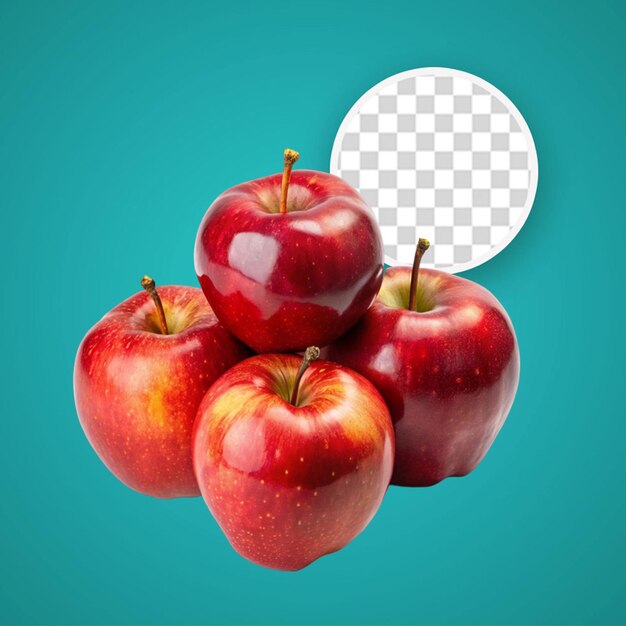 PSD mele isolate su uno sfondo trasparente