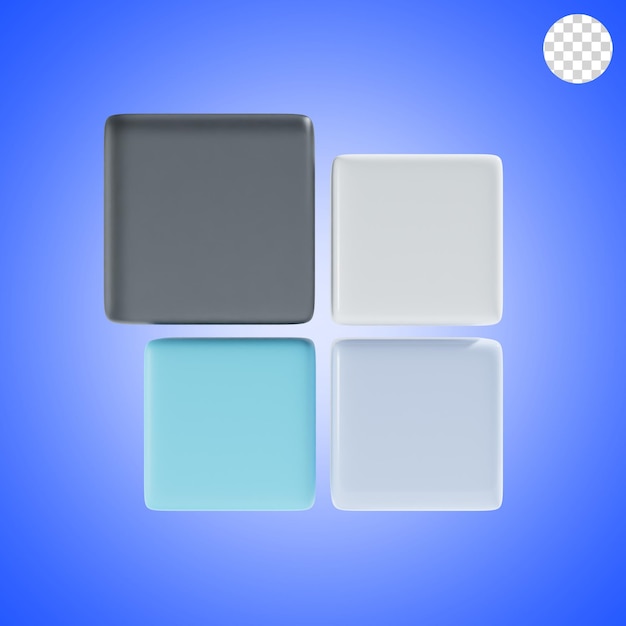 PSD applicationadd 3d icon