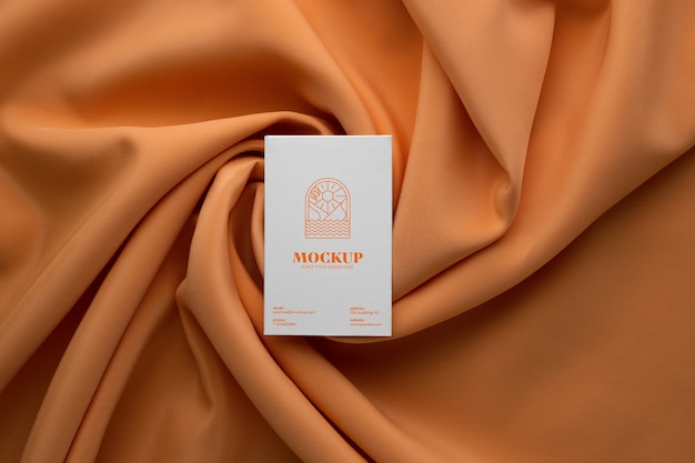 PSD apricot color product branding mockup