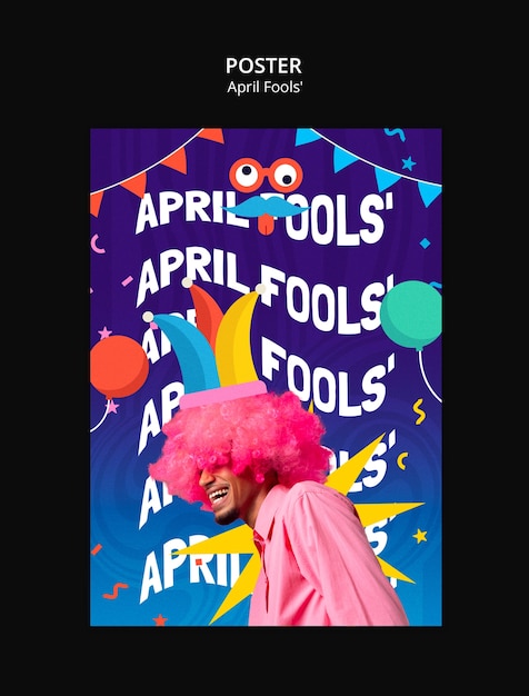 PSD april fools celebration template