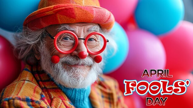 April Fools Day Celebration Card April Fools Jester Hat background