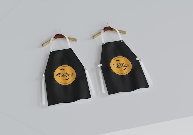 PSD apron 3d rendering mockup