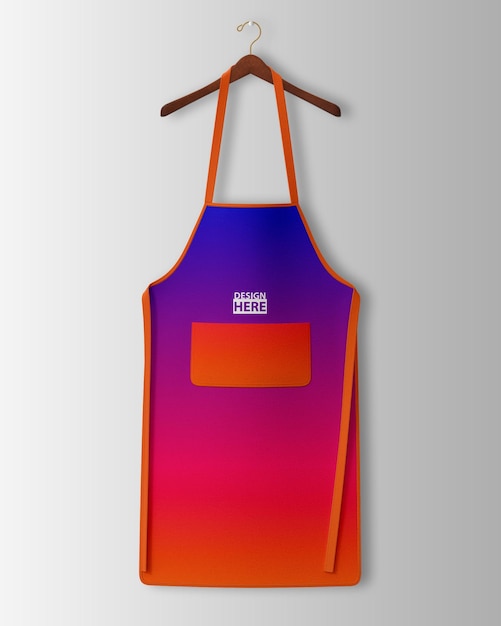 Apron front view mockup