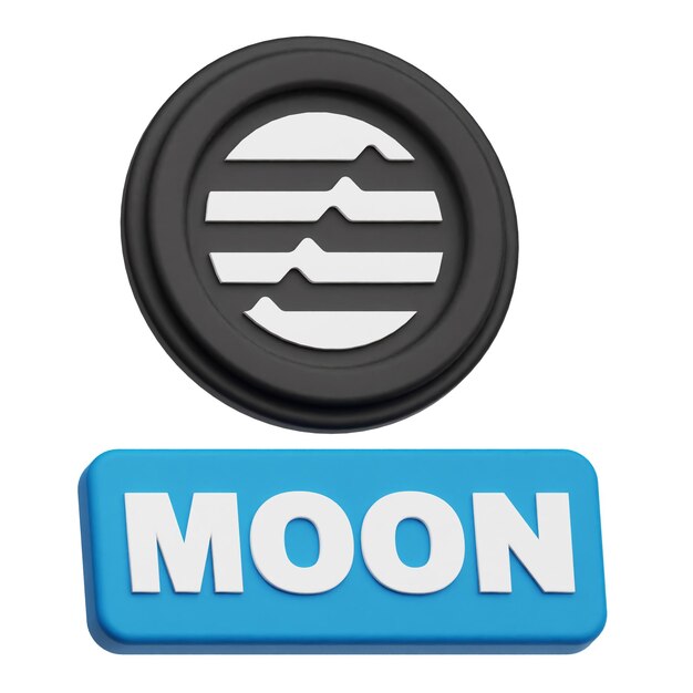AptoCoin 3D - ikona izolowana na białym tle