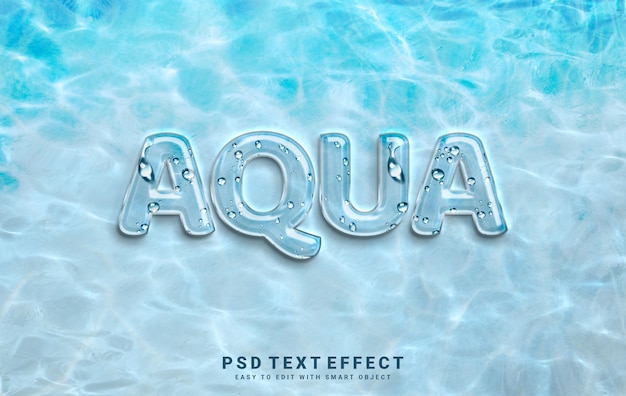 Aqua text effect