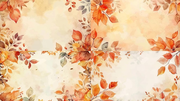 PSD aquarel herfst achtergrond textuur patroon