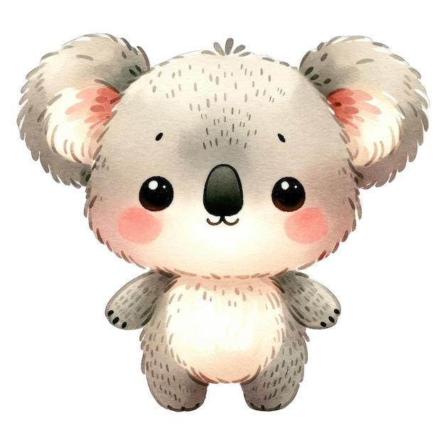 PSD aquarel leuke koala clipart