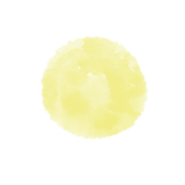 aquarel vlek geel