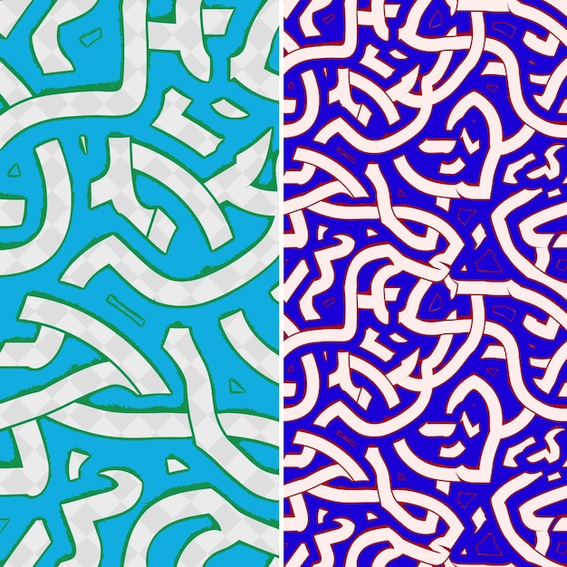 PSD 複雑な線とクリエイティブな抽象幾何学ベクトルで形成されたアラビア文字のパターン