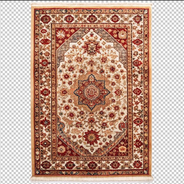 PSD arabic carpet isolated on a white background