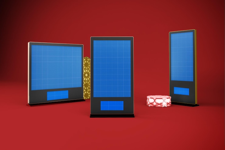 PSD arabic digital signage mockup
