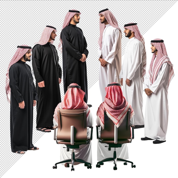 PSD arabic men isolated