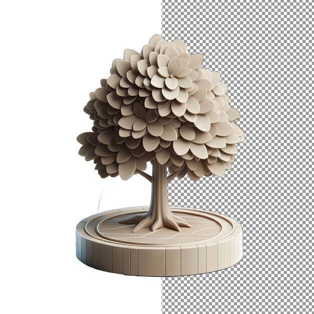 나무의 고립된 3d 렌더링 (arboreal Majesty Isolated 3d Rendering Of A Tree)