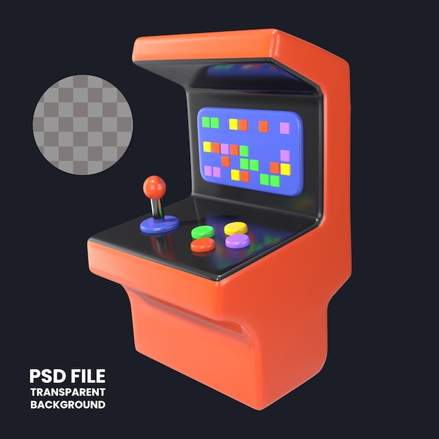 Arcade 3D Illustration Icon