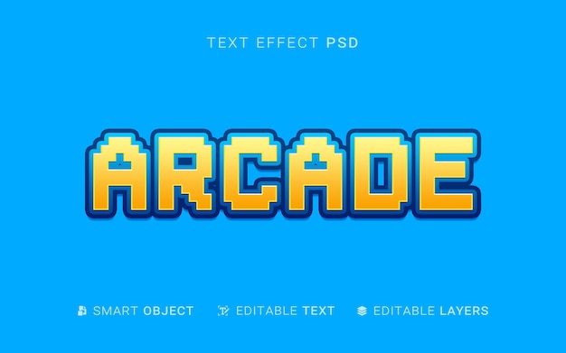 Arcade-teksteffectontwerp