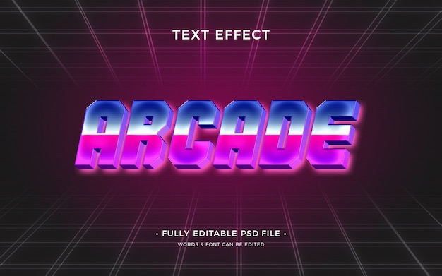 Arcade text effect