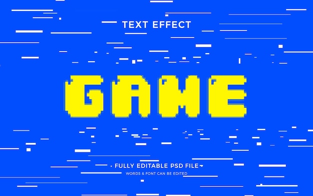 PSD arcade text effect