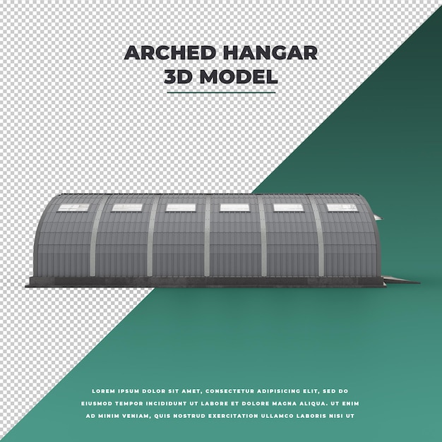 PSD arched hangar