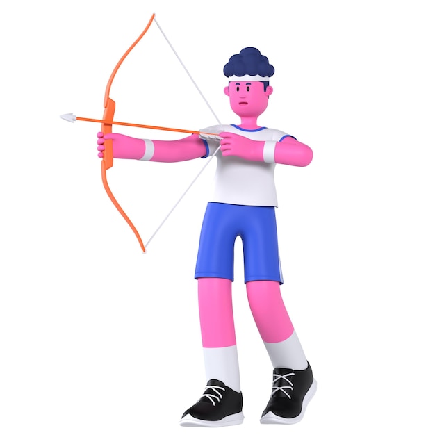 Archery Boy Sport Game Competitie