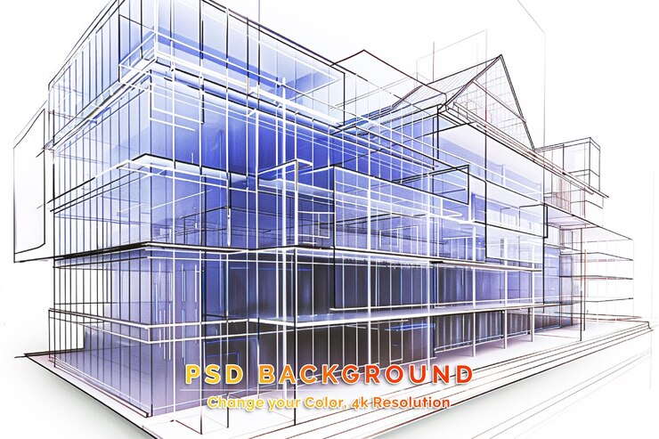 PSD architectural drawings