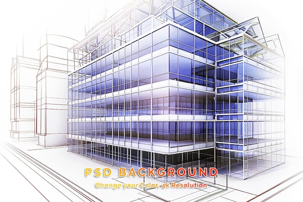 PSD architectural drawings