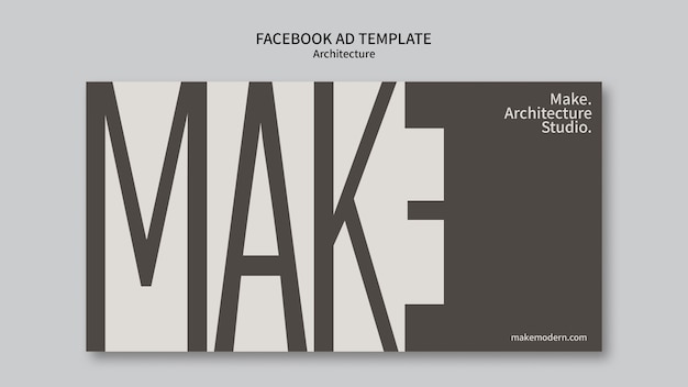 PSD architecture project facebook template