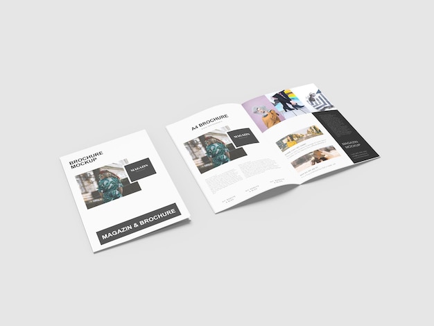 Architectuur portfolio brochure mockup