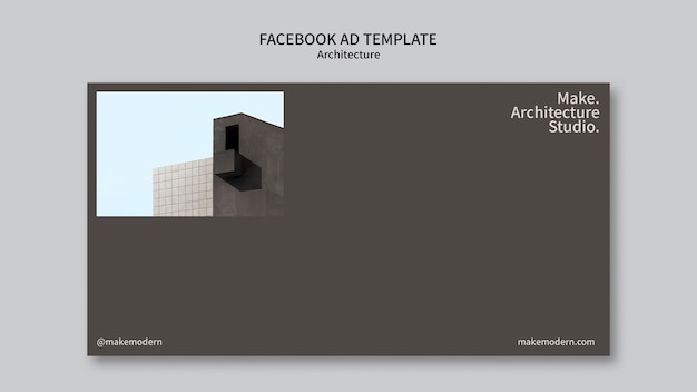 PSD architectuurproject facebook sjabloon