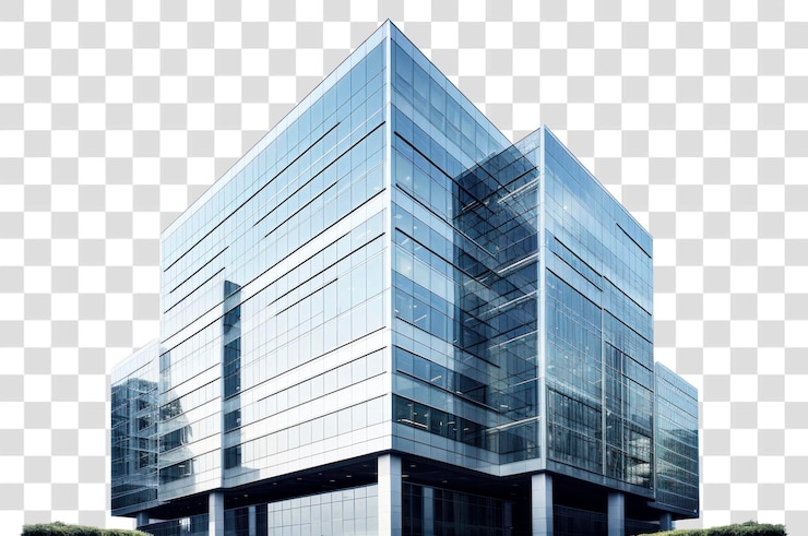 PSD architektura budynku siedziby głównej miasta generowana przez sztuczną inteligencję image by rawpixel